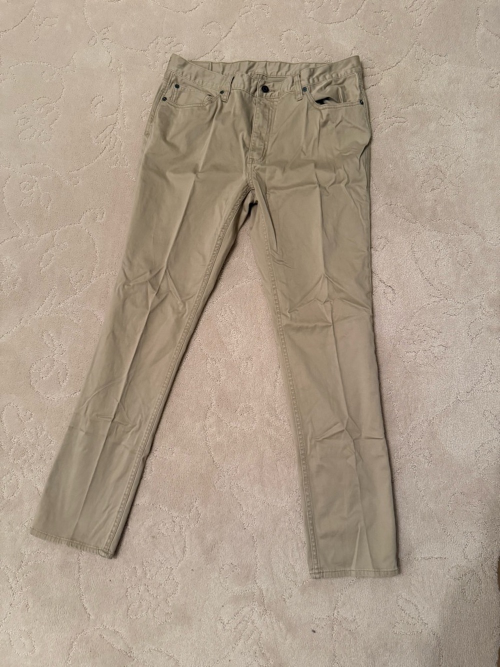 Polo by Ralph Lauren Men's Slim Khaki Chinos in Light Tan
